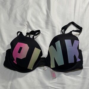 2016 VS PINK logo t-shirt bra lightly lined